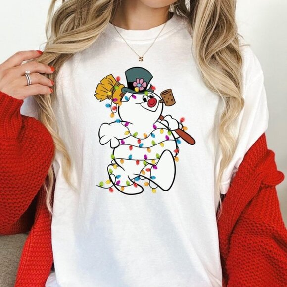 Tops - Cute Snowman Christmas Shirt, Funny Snowman Shirt